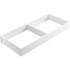 AMBIA-LINE Divisor e organizador  de gavetas, com 2 compartimentos. Padrões variados - Branco seda