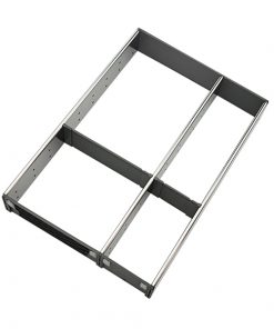 ORGA-LINE Organizador em inox para gavetas TANDEMBOX, com 4 compartimentos