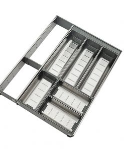 ORGA-LINE Organizador em inox para gavetas TANDEMBOX, com 8 compartimentos