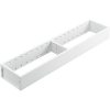 AMBIA-LINE Divisor e organizador  de gavetas, com 2 compartimentos. Padrões variados - Branco seda