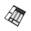 ORGA-LINE Organizador em inox para gavetas, com 8 compartimentos. Profundidade de até 42,6 cm.