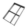 ORGA-LINE Organizador em inox para gavetas, com 4 compartimentos. Profundidade de até 47,6 cm.