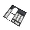 ORGA-LINE Organizador em inox para gavetas, com 10 compartimentos. Profundidade de até 47,6 cm.