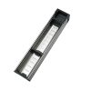 ORGA-LINE Organizador em inox para gavetas, com 3 compartimentos. Profundidade de até 52,6 cm.