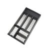 ORGA-LINE Organizador em inox para gavetas, com 7 compartimentos. Profundidade de até 42,6 cm.
