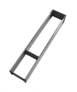 ORGA-LINE Organizador em inox para gavetas, com 2 compartimentos. Profundidade de até 52,6 cm.