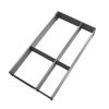 ORGA-LINE Organizador em inox para gavetas, com 4 compartimentos. Profundidade de até 52,6 cm.