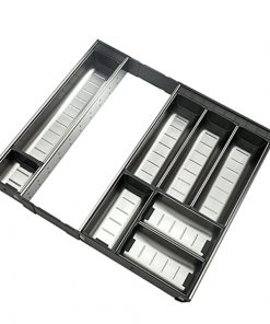 ORGA-LINE Organizador em inox para gavetas TANDEMBOX, com 9 compartimentos