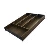 AMBIA-LINE Divisor e organizador de gavetas, com 4 compartimentos. Padrões variados - Carvalho nebraska / cinza orion