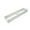 AMBIA-LINE Divisor e organizador  de gavetas, com 2 compartimentos. Padrões variados - Branco seda
