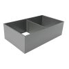 AMBIA-LINE Divisor e organizador  de gavetas, com 2 compartimentos. Padrões variados - Cinza orion
