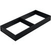 AMBIA-LINE Divisor e organizador  de gavetas, com 2 compartimentos. Padrões variados - Preto terra